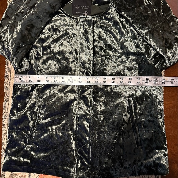 Sanctuary Velvet Feel Olive Green Women's Jacket. Heartbreaker. Small NWT - Picture 10 of 12